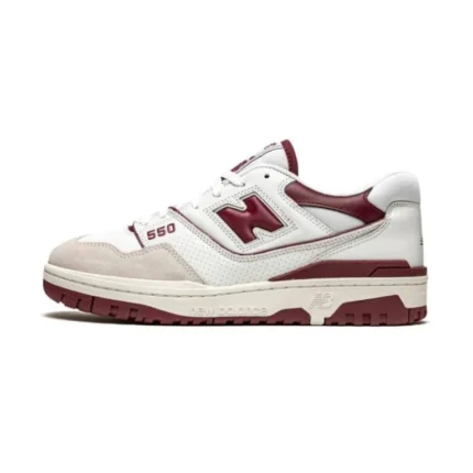 New Balance 550 Sea Salt Burgundy